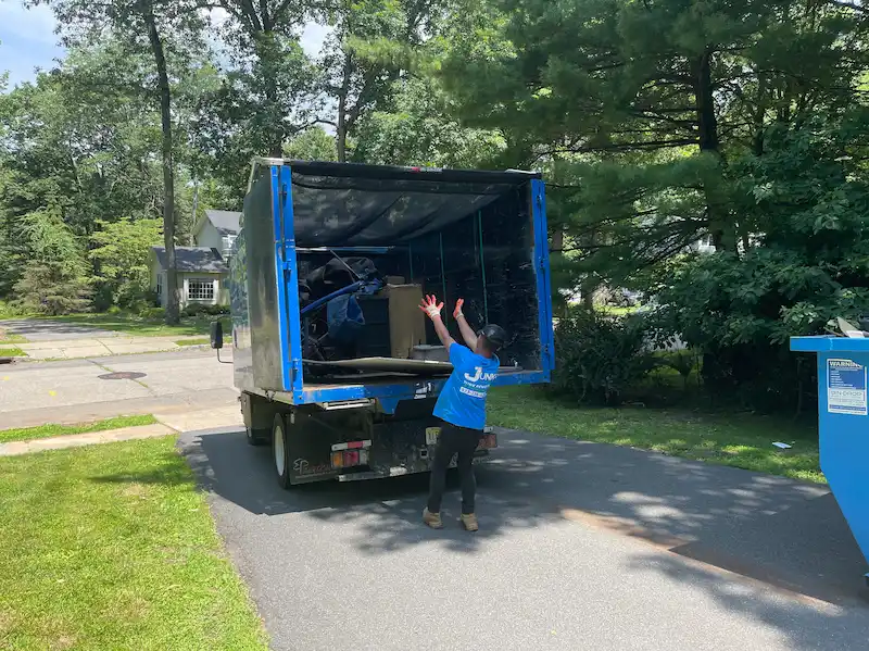 Basement cleanout dumpster alternative service in New Jersey