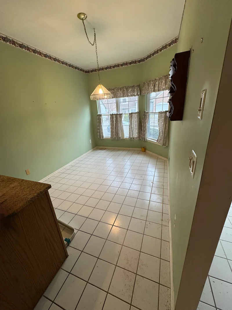 Empty kitchen after professional house cleanout in New Jersey
