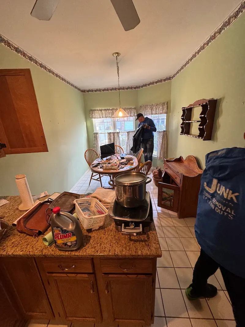 Kitchen cleanout and junk removal project in New Jersey