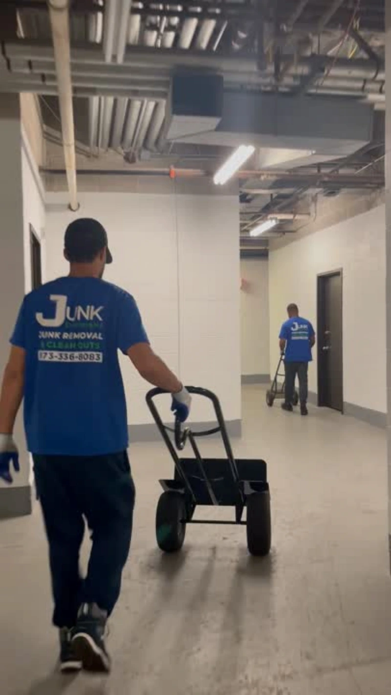 Office cleanout freight elevator logistics in New Jersey