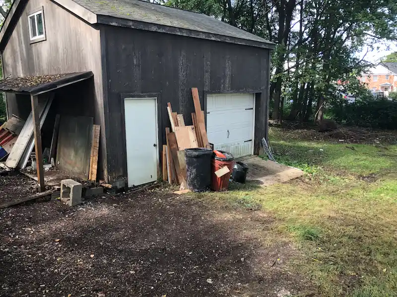 Exterior property after a hoarding cleanout in New Jersey